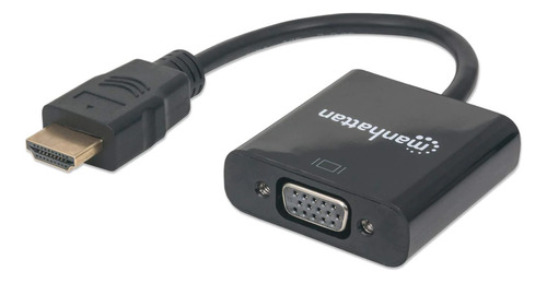 Convertidor Manhattan 151467 Hdmi Macho A Vga Hembra Sin Aud