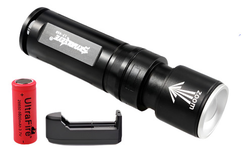 12000lm Cree Xml T6 Led Con Zoom Linterna 18650/26650 Antorc