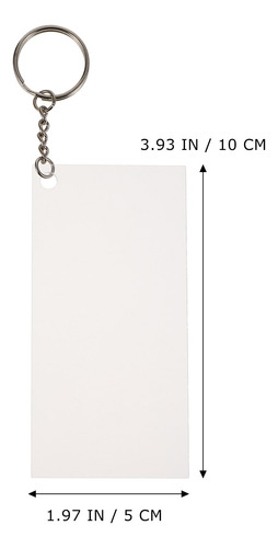 Llavero Rectangular Keychain Blanks Cd 120 Piezas