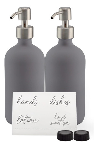 Cornucopia 16 Oz Botellas De Bomba Gris (paquete De 2) Dispe