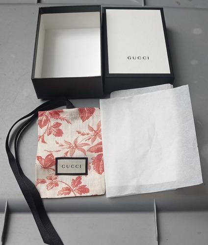 Original Caja Con Pouch Para Joyeria Gucci 