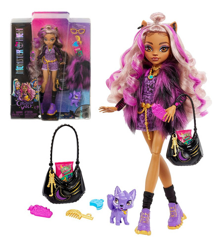 Monster High Clawdeen Wolf Muñeca Con Accesorios Mattel