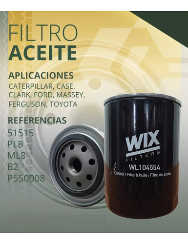 Filtro De Aceite Pl8 Camionetas Ford Camionetas Toyota