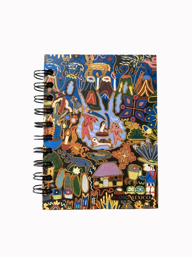 Libreta Adoro México. 1/4 Carta. 80 Hojas Rayadas. Otomi