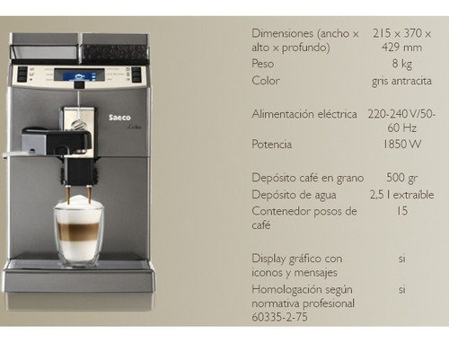 Cafetera Express Saeco Lirika Otc Automática Capuccino