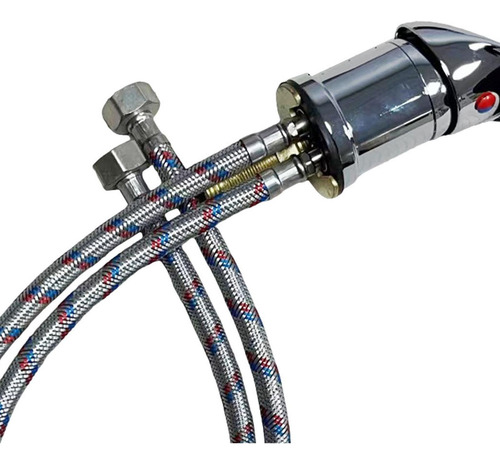 Juego De Grifo Y Pulverizador Para Cuenco Aspersor Plateado