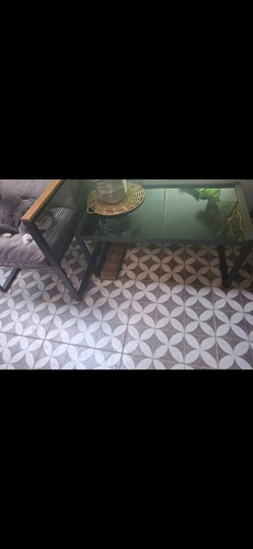 Set De Terraza Sofá 2c Y 2 Butacas Ratán Bali Acasa.juego D Negro Asientos Y Almohadones Negro Es El Ultimo Ue Me Queda (Usado)