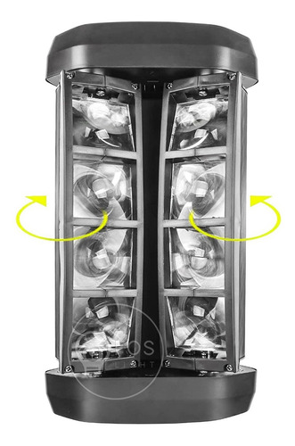 Kit 8 Mini Moving Spider Beam 8 Leds Osram Rgbw 5w Strobo