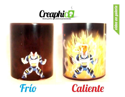 Tazón Dragon Ball, Tazón Mágico, Cambian Con Agua Caliente