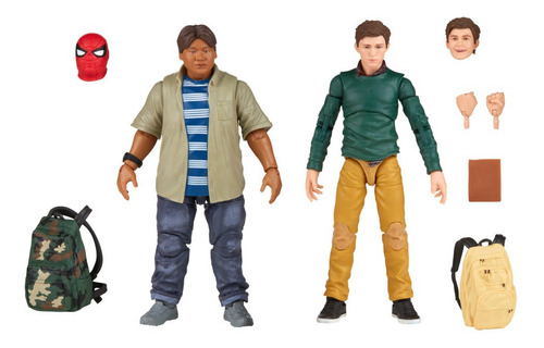 2 Pack de Peter Parker y Ned Leeds Marvel Legends Series Spiderman Homecoming