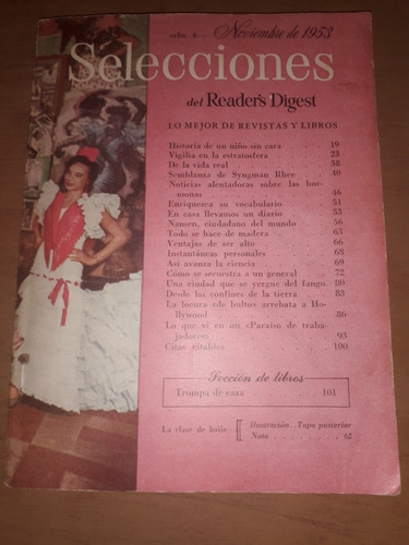 Revista Selecciones Noviembre De 1953 Ciencia Rita Hayworth 