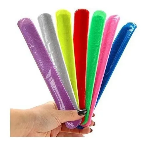 comprar 20 Pulseira Bate Enrola Festa Cores Neon Sortidas 