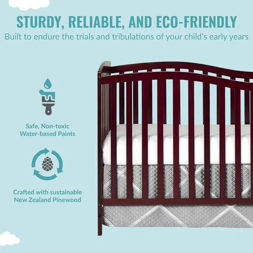 Graco freeport convertible crib cherry sale