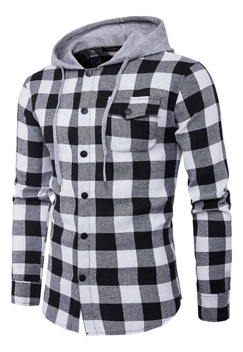 Camisas A Cuadros Para Hombre, Camisa De Manga Larga, Blusa