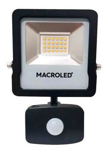 Proyector Reflector Led 30w C/ Sensor Movimiento Calido