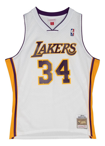 Mitchell &ness Jersey Shaquille O'neal Los Angeles Lakers 02