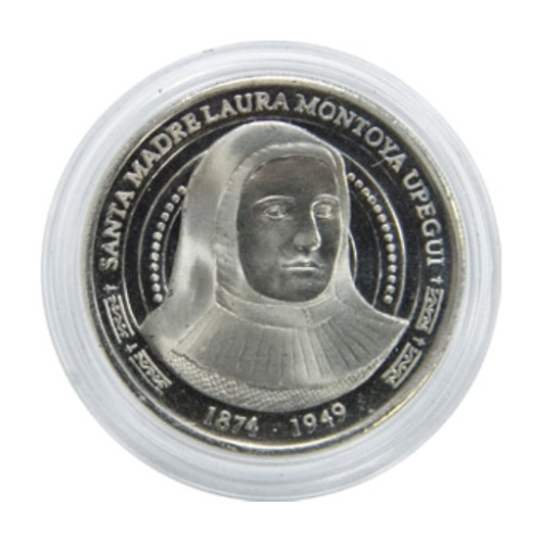 Moneda De La Madre Laura Con Acrílico Original Coleccionista