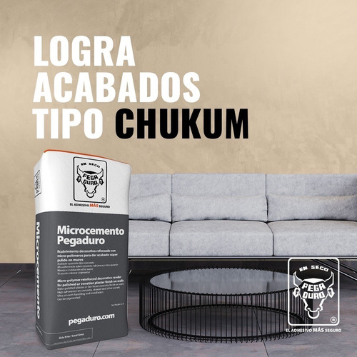 Microcemento Pegaduro 15pzas