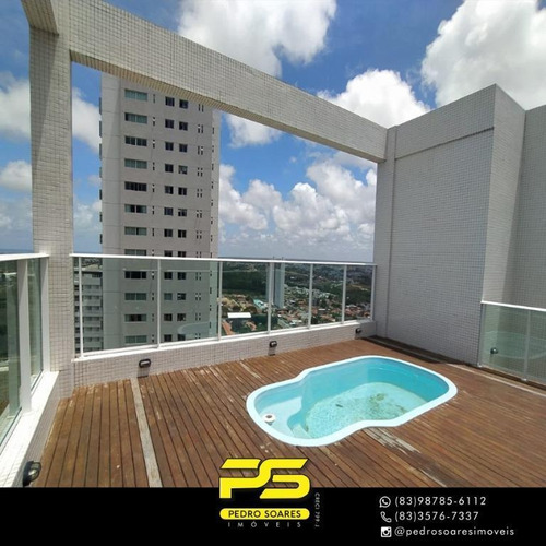 Imagem 21 de 25 de Cobertura Com 3 Dormitórios À Venda, 375 M² Por R$ 1.600.000 - Altiplano Cabo Branco - João Pessoa/pb - Co0076