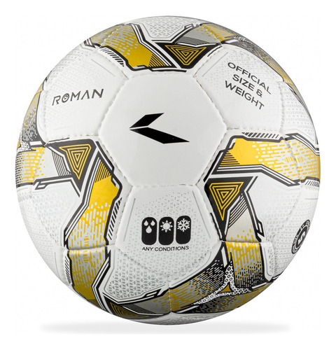 Balón Garcis Fútbol - Roman - Gold - Cosido A Mano Color Dorado