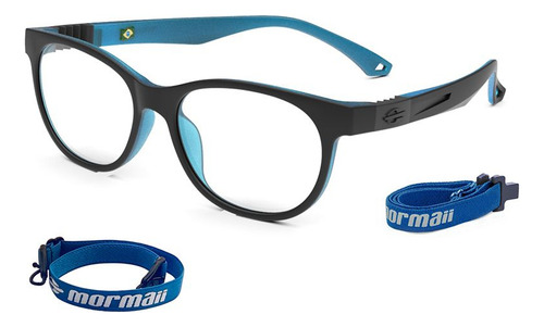 Armação Óculos Infantil Mormaii Jump M6089aa349 Preto Fosco