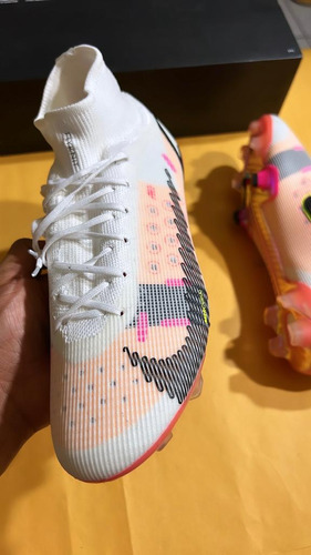 Tacos Nike Mercurial Superfly 8 Elite Fg White Pink Blast 27