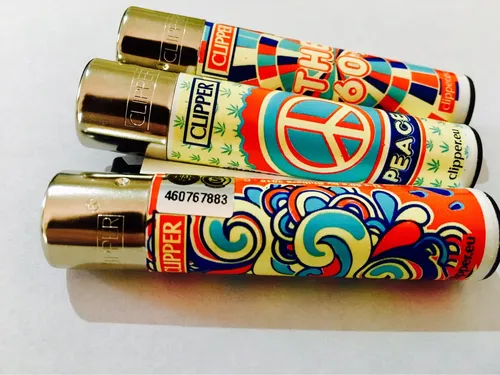 Clipper Flower Power Encendedor / España / Piedra Gas / Clip