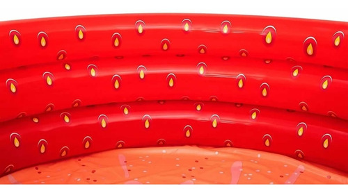 Pileta Inflable Bestway 3 Aros Frutilla 160 X 38 Cm 51145 Color Roja Y Verde