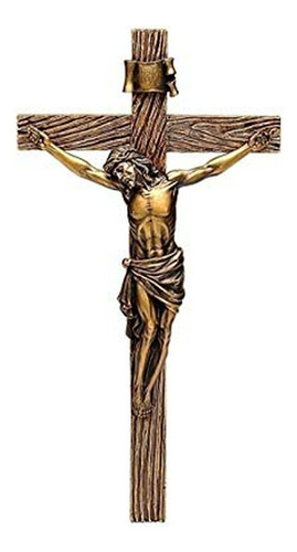 Crucifijo De Pared De Resina De 13.0 in Con Clavo De Jesucri