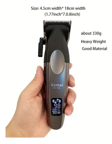 Pack Cortadora De Pelo Profesional Con Base Kemei De 9000 Rp