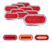 Comprar 10 Plafon 14 Led Ovalado Aro Plasma Gel 4 Funciones 12-24v