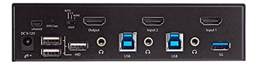 Startech.com Conmutador Kvm Hdmi De 2 Puertos - Monitor Únic
