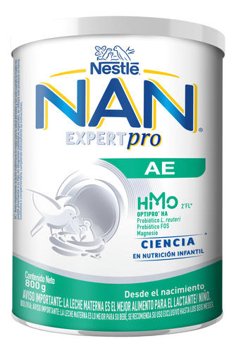 Leche Nan Ae 800g Tarro Fórmula Infantil