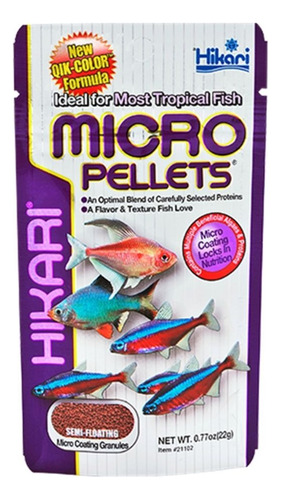 Alimento Para Peces. Hikari Micro Pellets De 45g. Japón