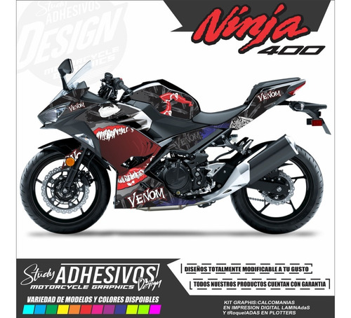 Calcomanias Kawasaki Ninja400 Personalizadas Kit De Stickers
