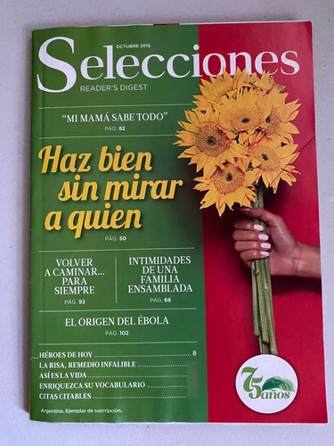 Revista Selecciones Reader's Digest Octubre De 2015 Num 899