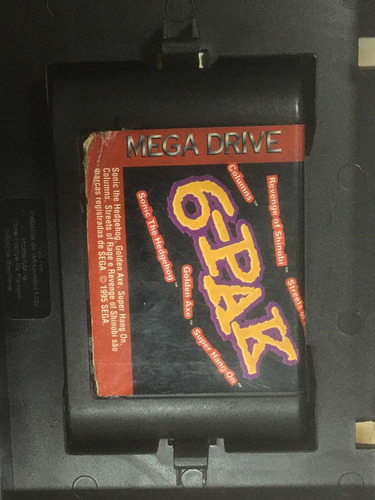 Cartucho 6-pak Tec Toy Original Mega Drive Sega Genesis (Usado)