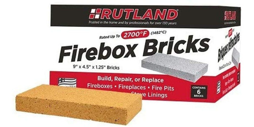 Rutland Products Fire Brick - Ladrillo Refractario, 604