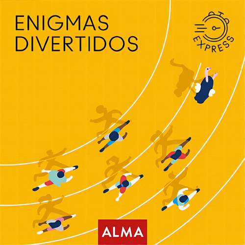Enigmas divertidos Express, de ANDERS PRODUCCIONES. Editorial Alma, tapa blanda en español, 2021