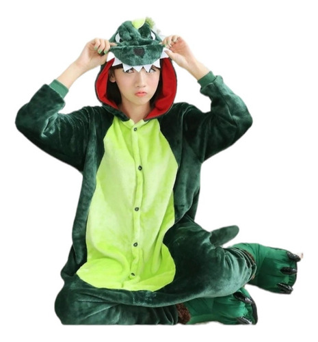 Pijama Y Disfraz Adulto Animales Dinosaurio Kigurumi