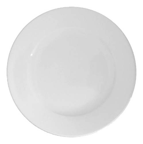 Set De 24 Platos Bajos De Porcelana Blancos 20cm Star Round 