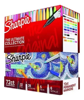 72 Marcadores Permanentes Sharpie Plumones Edición Especial Color Multicolor