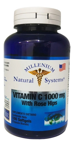 Vitamina C 1000 Mg With Rose Hips 1 - Unidad a $562