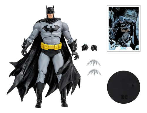 Batman Hush Negro Y Gris Dc Multiverse Mcfarlane Toys (Reacondicionado)