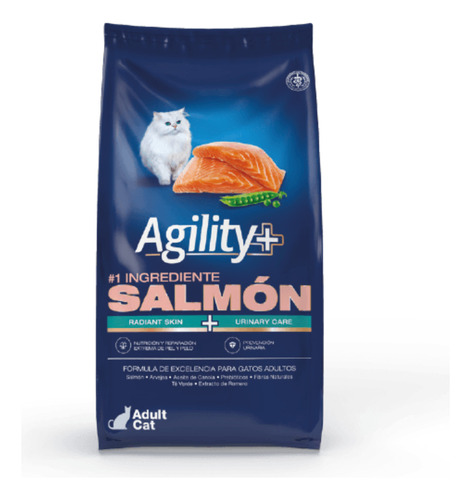 Agility  Adult Cat Alimento Para Gato Derma Salmón 10kg