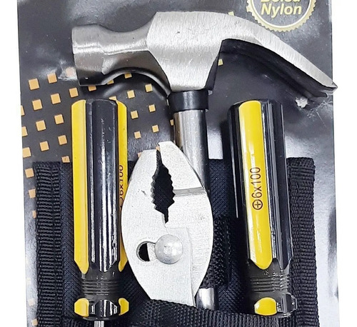 Imagem 3 de 4 de Kit Ferramentas Manuais 4 Peças + Bolsa Nylon 5493 Titanium