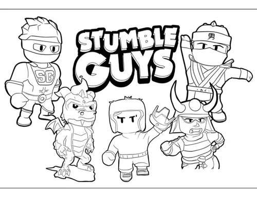 Desenhos de Stumble Guys para Colorir