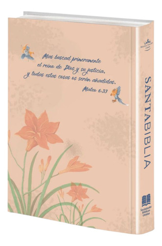 Biblia Rvr60 Letra Grande Mayúscula Tapa Dura Beige