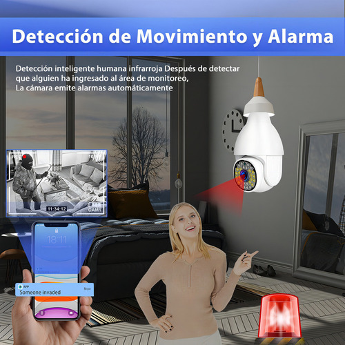 Nnn Cámara De Seguridad Genérica E27 Security Con