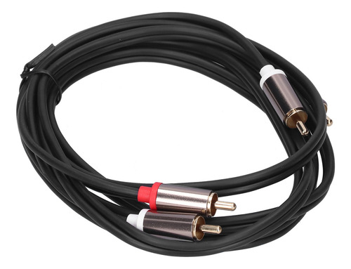 . Cable De Audio 2rca Macho A 2rca Macho, Chapado En Oro,